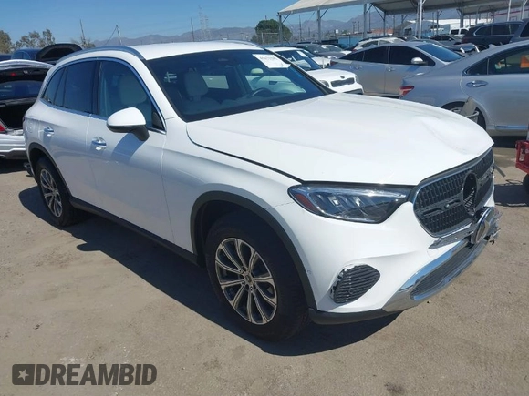 2023 Mercedes-Benz GLC with VIN W1NKM4GB2PU018233, listed as a IAAI auction lot 41671282 with 1 mi miles. Bid and sale history available at carsss.com. Image 1.