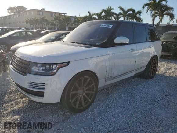 2016 Land Rover Range Rover with VIN SALGR2PF2GA318323, listed as a Copart auction lot 48551255 with 71,801 mi miles and Salvage Title. Bid and sale history available at carsss.com. Image 1.
