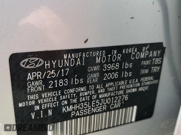 2018 Hyundai Elantra GT with VIN KMHH35LE5JU012276, listed as a Copart auction lot 73729604 with 0 mi miles and Non Repairable. Bid and sale history available at carsss.com. Image 13.