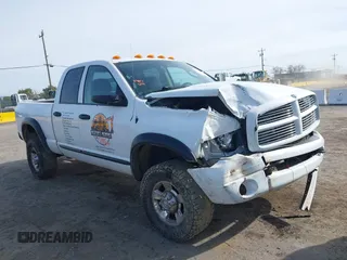 2005 Dodge Ram 3500 SLT with VIN 3D7LS38CX5G754202, listed as a IAAI auction lot 41831566 with 225,847 mi miles. Bid and sale history available at carsss.com. Image 1.