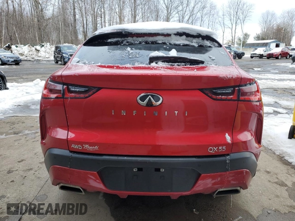 2022 Infiniti QX55 Sensory z VIN 3PCAJ5L36NF100049, wystawiony jako Copart lot #45085895 z przebiegiem 75 947 mil mil oraz Szkoda całkowita • Salvage title. Historia ofert i sprzedaży dostępna na DreamBid. Obrazek 6.