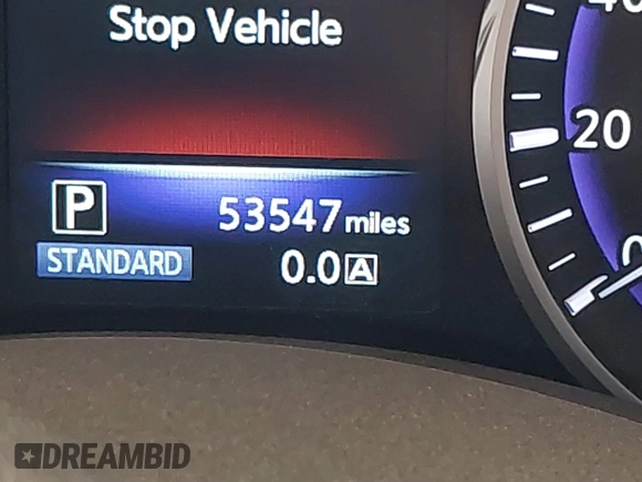 2017 Infiniti Q50 3.0t Premium with VIN JN1EV7AR8HM839303, listed as a IAAI auction lot 41783123 with 53,547 mi miles. Bid and sale history available at carsss.com. Image 15.