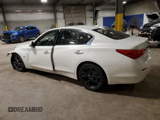 2017 Infiniti Q50 Premium with VIN JN1CV7AR2HM681323, listed as a Copart auction lot 45665735 with 107,082 mi miles and Salvage Title. Bid and sale history available at carsss.com. Image 2.