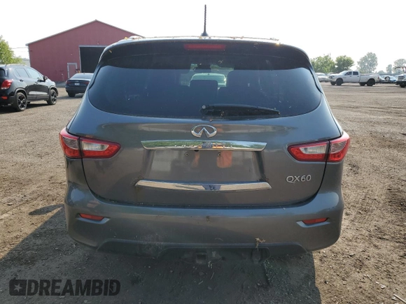 2015 Infiniti QX60 with VIN 5N1AL0MM7FC503875, listed as a Copart auction lot 56048895 with Not provided miles and Clean title. Bid and sale history available at DreamBid. Image 6.