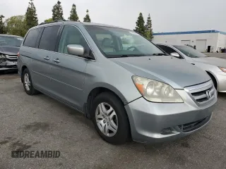 2007 Honda Odyssey EX-L z VIN 5FNRL38637B004323, wystawiony jako Copart lot #59626045 z przebiegiem 178 069 mil mil oraz Szkoda całkowita • Salvage title. Historia ofert i sprzedaży dostępna na DreamBid. Obrazek 4.