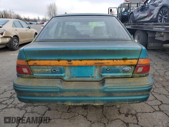 1993 Ford Escort with VIN 1FAPP14J4PW287522, listed as a Copart auction lot 47054555 with 547,514 mi miles and Salvage title. Bid and sale history available at DreamBid. Image 6.