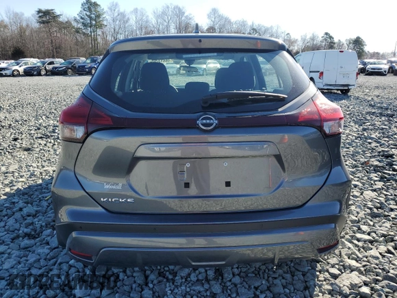 2024 Nissan Kicks S with VIN 3N1CP5BV4RL549363, listed as a Copart auction lot 48413765 with 3,568 mi miles and Salvage Title. Bid and sale history available at carsss.com. Image 6.