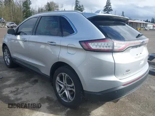2015 Ford Edge Titanium with VIN 2FMTK4K95FBB10331, listed as a IAAI auction lot 41990356 with 121,337 mi miles. Bid and sale history available at carsss.com. Image 3.