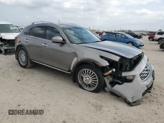 2009 Infiniti FX z VIN JNRAS18U49M101348, wystawiony jako Copart lot #48362425 z przebiegiem 183 928 mil mil oraz Szkoda całkowita • Salvage title. Historia ofert i sprzedaży dostępna na DreamBid. Obrazek 4.
