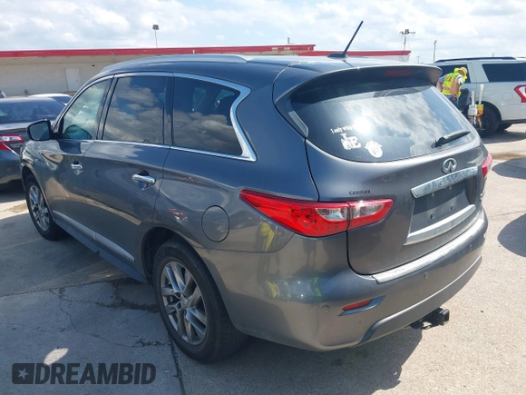 2015 Infiniti QX60 with VIN 5N1AL0MM6FC500885, listed as a IAAI auction lot 42348624 with 133,206 mi miles and . Bid and sale history available at DreamBid. Image 3.
