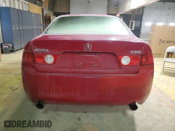2004 Acura TSX w/Navigation with VIN JH4CL96994C003450, listed as a Copart auction lot 42313185 with 216,477 mi miles and Salvage Title. Bid and sale history available at carsss.com. Image 6.