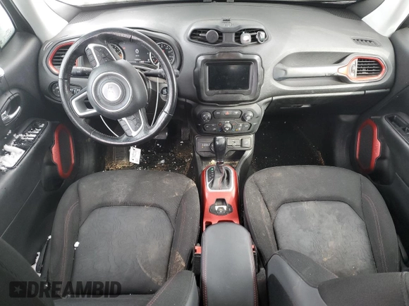 2018 Jeep Renegade Trailhawk with VIN ZACCJBCB2JPH81604, listed as a Copart auction lot 46370305 with 106,564 mi miles and Salvage Title. Bid and sale history available at carsss.com. Image 8.