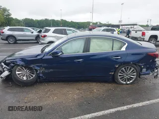 2024 Infiniti Q50 Luxe with VIN JN1EV7BR7RM631669, listed as a IAAI auction lot 42379035 with 9,376 mi miles and . Bid and sale history available at DreamBid. Image 14.
