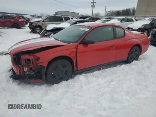 2006 Chevrolet Monte Carlo LS z VIN 2G1WJ15K569279489, wystawiony jako Copart lot #88109095 z przebiegiem 117 520 mil mil oraz Czysty tytuł • Clean title. Historia ofert i sprzedaży dostępna na DreamBid. Obrazek 1.