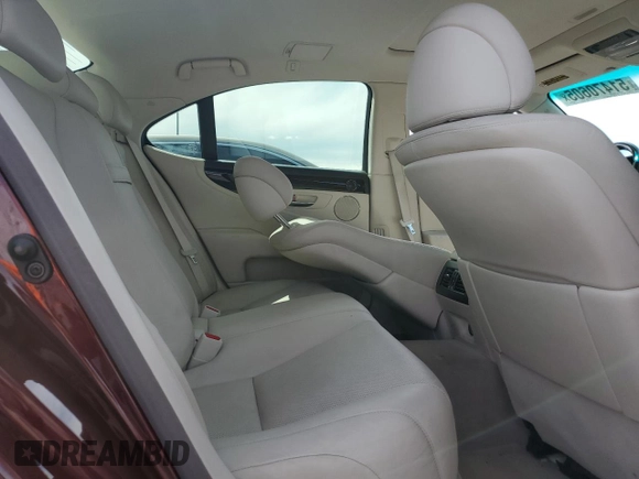 2008 Lexus LS 460 with VIN JTHBL46F585084185, listed as a Copart auction lot 51470605 with 76,480 mi miles and Salvage Title. Bid and sale history available at DreamBid. Image 10.