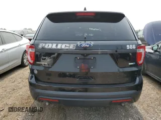 2017 Ford Police Interceptor Utility with VIN 1FM5K8AR4HGE02145, listed as a Copart auction lot 60424045 with Not provided miles and Salvage title. Bid and sale history available at DreamBid. Image 6.