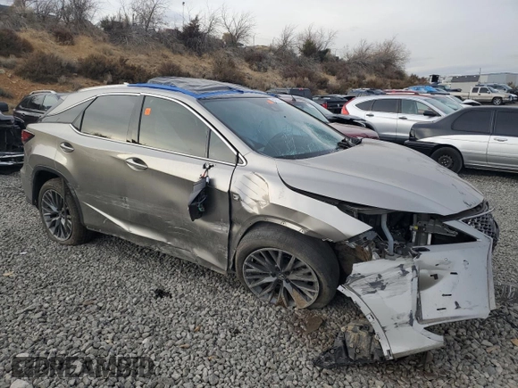 2020 Lexus RX with VIN 2T2YZMDA7LC252997, listed as a Copart auction lot 81167044 with 0 mi miles and Salvage Title. Bid and sale history available at carsss.com. Image 4.