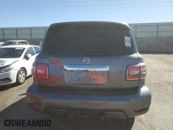 2020 Nissan Armada SV with VIN JN8AY2NDXLX017747, listed as a Copart auction lot 48585395 with 128,772 mi miles and Clean Title. Bid and sale history available at carsss.com. Image 6.