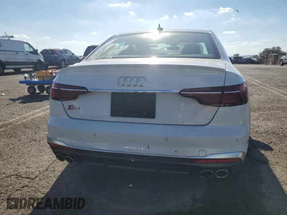 2021 Audi S4 Premium Plus with VIN WAUB4AF49MA014683, listed as a Copart auction lot 71065264 with 8,540 mi miles and Salvage Title. Bid and sale history available at carsss.com. Image 6.