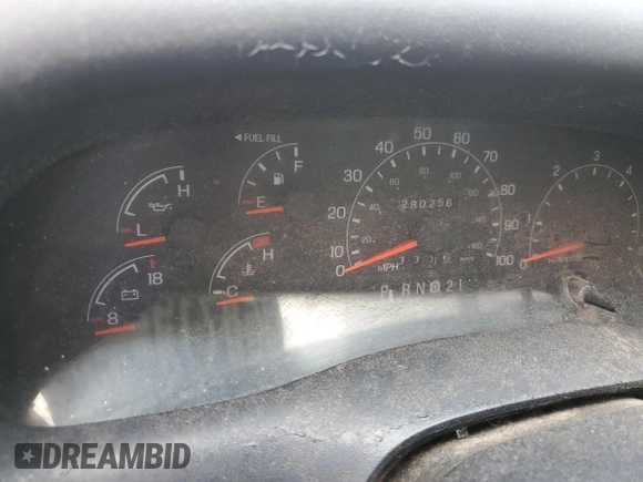 2000 Ford F-250 XL with VIN 1FTNX20S2YED77376, listed as a Copart auction lot 58719284 with 280,256 mi miles and Clean title. Bid and sale history available at DreamBid. Image 9.
