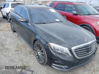 2015 Mercedes-Benz S-Class S 550 with VIN WDDUG8CB5FA133287, listed as a IAAI auction lot 41652775 with 55,788 mi miles. Bid and sale history available at carsss.com. Image 1.