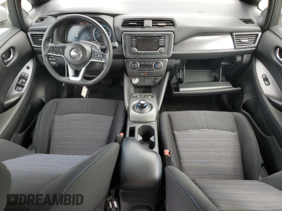 2019 Nissan LEAF SV with VIN 1N4AZ1CP3KC307985, listed as a Copart auction lot 55801095 with 107,259 mi miles and Salvage title. Bid and sale history available at DreamBid. Image 8.