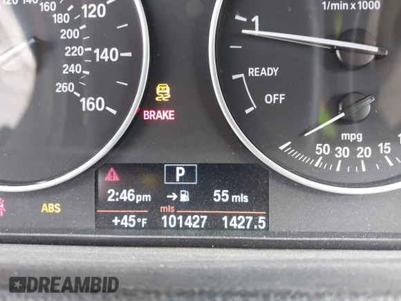 2013 BMW 3 Series 320i with VIN WBA3B1C58DK129051, listed as a IAAI auction lot 41119380 with 101,427 mi miles. Bid and sale history available at carsss.com. Image 16.