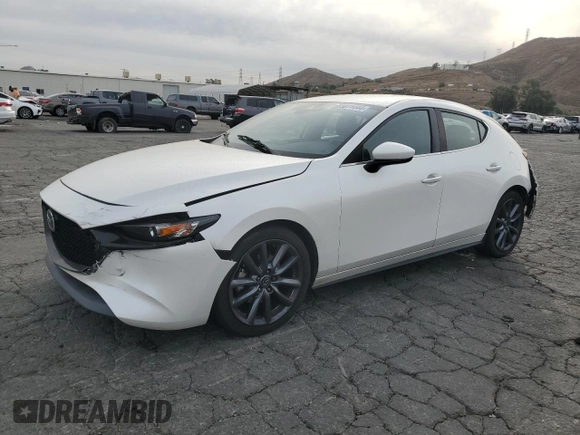 2019 Mazda Mazda3 Hatchback w/Preferred Pkg with VIN JM1BPBMM9K1141675, listed as a Copart auction lot 83871444 with 86,861 mi miles and Salvage Title. Bid and sale history available at carsss.com. Image 1.