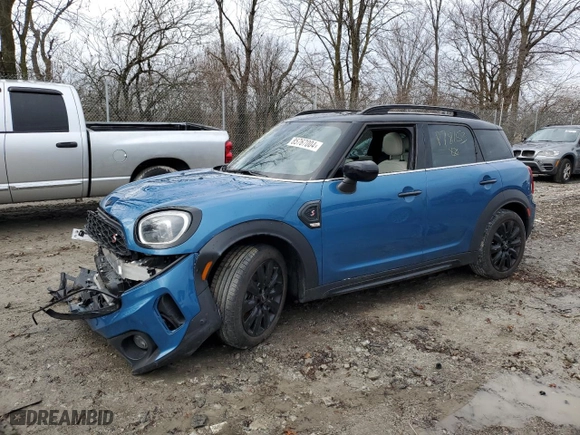 2023 MINI Countryman Cooper S with VIN WMZ53BR05P3P78153, listed as a Copart auction lot 85767004 with 19,625 mi miles and Salvage Title. Bid and sale history available at carsss.com. Image 1.
