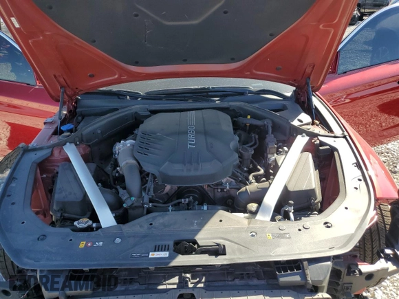 2019 Genesis G70 3.3T Advanced with VIN KMTG74LE9KU016607, listed as a Copart auction lot 72913124 with 37,671 mi miles and Salvage Title. Bid and sale history available at carsss.com. Image 11.