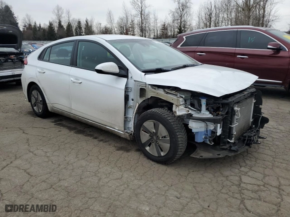 2020 Hyundai Ioniq Hybrid Blue with VIN KMHC65LC7LU214152, listed as a Copart auction lot 42376825 with 48,931 mi miles and Salvage Title. Bid and sale history available at carsss.com. Image 4.