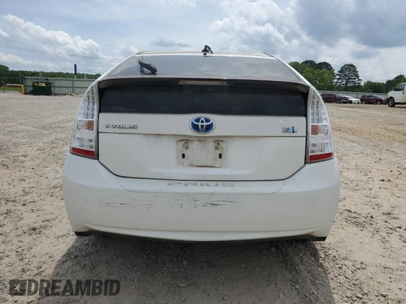2010 Toyota Prius II with VIN JTDKN3DU7A0039193, listed as a Copart auction lot 55326385 with Not Provided miles and Clean Title. Bid and sale history available at carsss.com. Image 6.