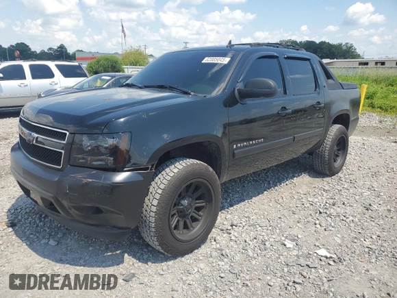 2007 Chevrolet Avalanche LTZ z VIN 3GNFK123X7G199783, wystawiony jako Copart lot #62085045 z przebiegiem 231 561 mil mil oraz Szkoda całkowita • Salvage title. Historia ofert i sprzedaży dostępna na DreamBid. Obrazek 1.