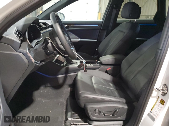 2024 Audi Q3 S line Premium Plus with VIN WA1EEDF37R1055403, listed as a Copart auction lot 60666185 with 6,982 mi miles and Salvage title. Bid and sale history available at DreamBid. Image 7.