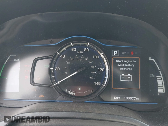2019 Hyundai Ioniq Blue with VIN KMHC65LC3KU175915, listed as a IAAI auction lot 41778594 with 109,977 mi miles and . Bid and sale history available at DreamBid. Image 7.