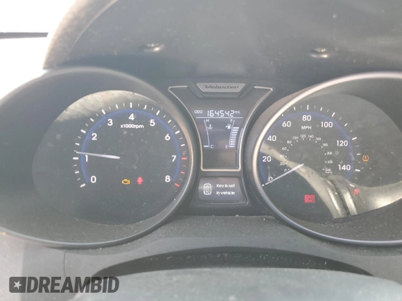 2013 Hyundai Veloster Turbo with VIN KMHTC6AE4DU130522, listed as a Copart auction lot 58046695 with 164,542 mi miles and Non repairable. Bid and sale history available at DreamBid. Image 9.