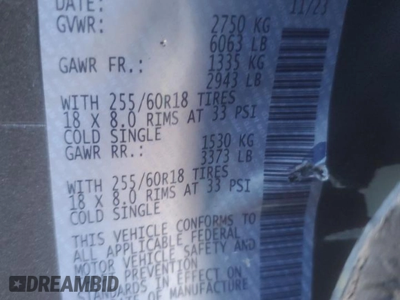 2024 Infiniti QX60 Pure with VIN 5N1DL1ESXRC342409, listed as a Copart auction lot 86615684 with 12,602 mi miles and Salvage title. Bid and sale history available at DreamBid. Image 13.