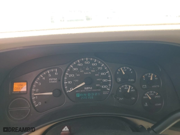 2002 Chevrolet Tahoe LS with VIN 1GNEK13Z12R173404, listed as a Copart auction lot 50831025 with 220,158 mi miles and Clean Title. Bid and sale history available at carsss.com. Image 9.