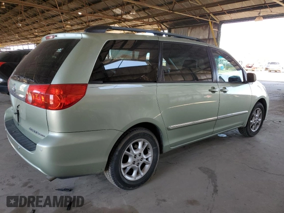 2006 Toyota Sienna XLE with VIN 5TDZA22CX6S479749, listed as a Copart auction lot 51876715 with 129,488 mi miles and Salvage Title. Bid and sale history available at carsss.com. Image 3.
