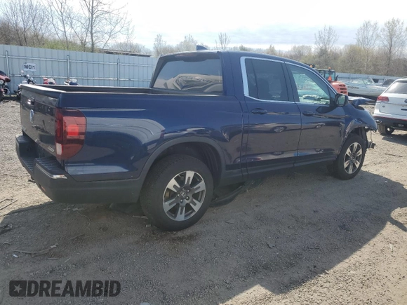 2018 Honda Ridgeline RTL with VIN 5FPYK3F58JB011968, listed as a Copart auction lot 54533215 with Not provided miles and Salvage title. Bid and sale history available at DreamBid. Image 3.