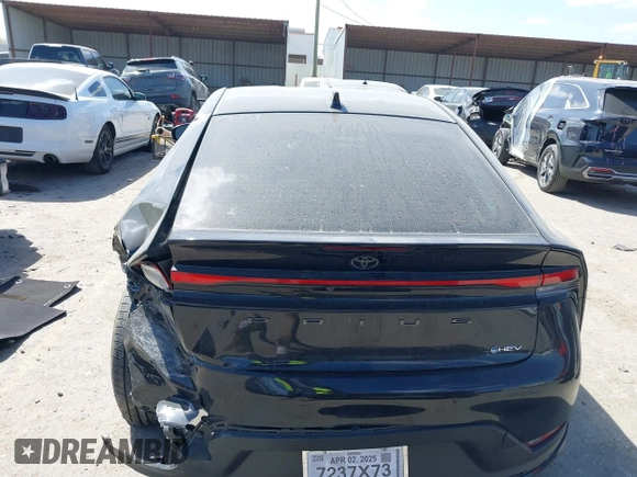2023 Toyota Prius LE with VIN JTDACAAUXP3008201, listed as a IAAI auction lot 41824469 with 27,864 mi miles and . Bid and sale history available at carsss.com. Image 16.