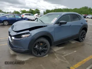 2022 Mazda CX-30 S Carbon Edition z VIN 3MVDMBCL4NM407443, wystawiony jako Copart lot #55751805 z przebiegiem 52 736 mil mil oraz Szkoda całkowita • Salvage title. Historia ofert i sprzedaży dostępna na DreamBid. Obrazek 1.