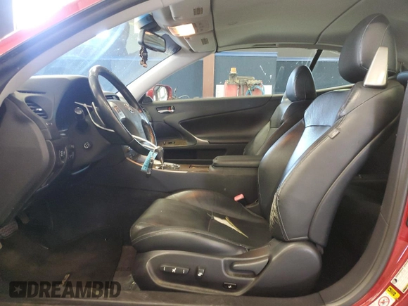 2012 Lexus IS 250 C with VIN JTHFF2C29C2526040, listed as a Copart auction lot 71417364 with 153,210 mi miles and Salvage title. Bid and sale history available at DreamBid. Image 7.