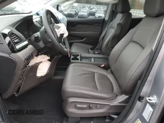 2023 Honda Odyssey Touring with VIN 5FNRL6H85PB063280, listed as a Copart auction lot 46309635 with 19,387 mi miles and Salvage Title. Bid and sale history available at DreamBid. Image 7.