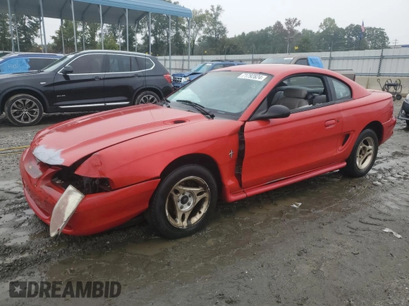1996 Ford Mustang with VIN 1FALP4047TF193841, listed as a Copart auction lot 71792824 with 95,116 mi miles and Salvage Title. Bid and sale history available at carsss.com. Image 1.