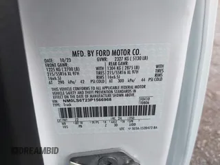 2023 Ford Transit Connect z VIN NM0LS6T23P1566968, wystawiony jako IAAI lot #42357915 z przebiegiem 12 632 mil mil oraz . Historia ofert i sprzedaży dostępna na DreamBid. Obrazek 9.