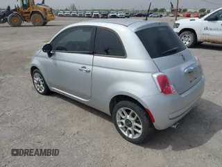 2014 FIAT 500 Pop with VIN 3C3CFFARXET205433, listed as a IAAI auction lot 41999695 with 106,320 mi miles. Bid and sale history available at carsss.com. Image 3.