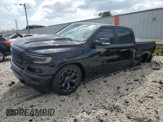 2020 Ram 1500 Limited with VIN 1C6SRFHT5LN372352, listed as a Copart auction lot 67050824 with 35,932 mi miles and Salvage Title. Bid and sale history available at carsss.com. Image 1.