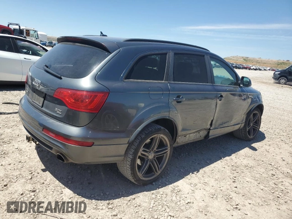 2015 Audi Q7 S line Prestige with VIN WA1DGAFE9FD002055, listed as a Copart auction lot 58073635 with 165,304 mi miles and Salvage title. Bid and sale history available at DreamBid. Image 3.