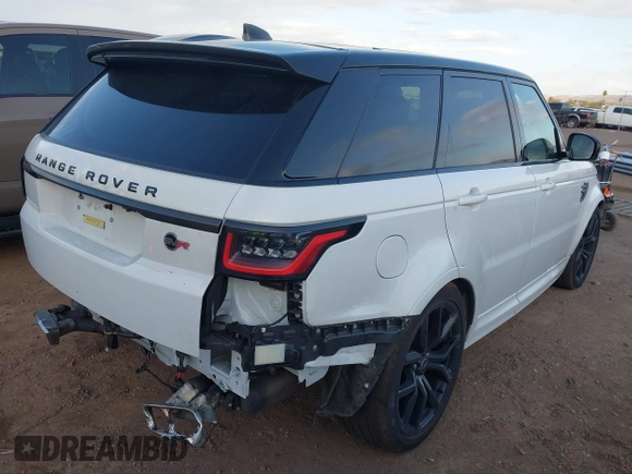 2022 Land Rover Range Rover Sport SVR with VIN SALWZ2RE1NA236189, listed as a IAAI auction lot 41950258 with 46,214 mi miles and . Bid and sale history available at DreamBid. Image 4.